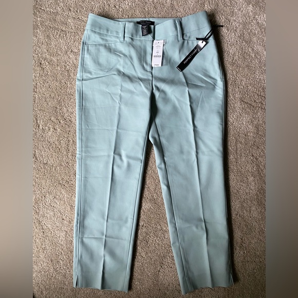 White House Black Market Perfect Form Straight Crop Tailored Work Pant (size 2) - Picture 1 of 5